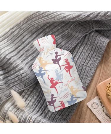 Heat Bottle with Lid - Ballet Girl Silhouette | Rubber Hot Water Bag for Pain Relief Cramps & Foot Warmer - Hot & Cold Therapy - Buy Online on GoSupps.com