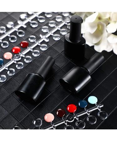 240 Round False Nails Tips Display Clear Nail Color Chart with Adhesive Sticker - Nail Design Salon Essential - Buy Online on GoSupps.com