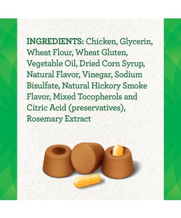 Greenies Pill Pockets Natural Dog Treats - Chicken Flavor 15.8 oz - Capsule Size (Pack of 1) - Buy Online on GoSupps.com