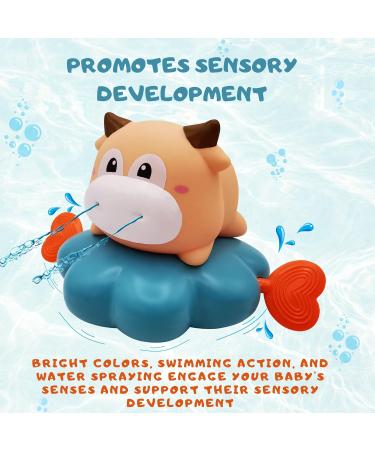 SkyroX Baby Bath Thermometer - Fun Animal Designs - UK Company (Cow) - Buy Online on GoSupps.com