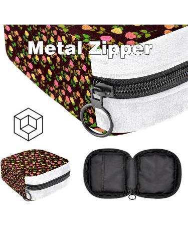 GIAPB Sanitary Napkin Storage Bag Period Tampon Makeup Pad Pouch Art Flowers Roses Color1158 - Buy Online on GoSupps.com