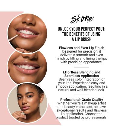 Precision Lip Brush - Smooth Application | Professional Lipstick & Gloss Brush | Skone Cosmetics - Buy Online on GoSupps.com