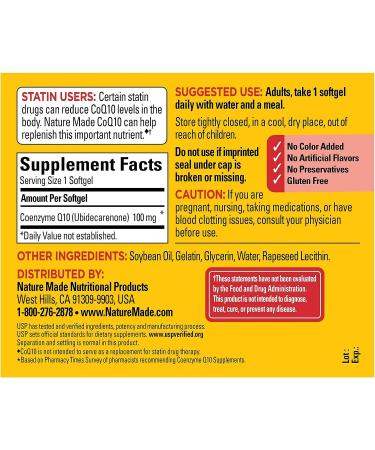 CoQ10 100mg Softgels 72 Count - Heart Health Supplement | Value Size - Buy Online on GoSupps.com