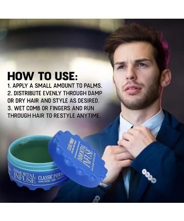 Immortal NYC Classic Pomade for Men 5.07oz - Hair Wax & Paste for Styling - Infuse Mens Hair Product - Buy Online on GoSupps.com