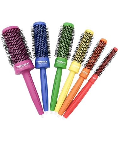 Termix C Ramic Pride Pack of 6 Round Ceramic Thermal Brushes with Ionised Bristles Leather Pride Toiletry Bag Included Inspired by the Diversity and Freedom of the LGTBI Flag - Buy Online on GoSupps.com