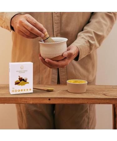 LICOFUL Licorice Root Powder 100g - Non GMO - Skin Brightening - Peeled Liquorice Powder - Buy Online on GoSupps.com