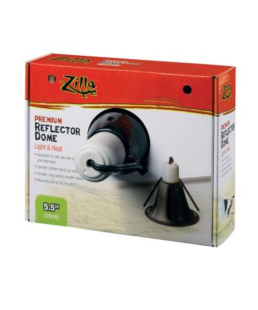 Zilla Premium Reflector Domes 5.5 Inches,Black 5.5 Inch (Pack of 1)