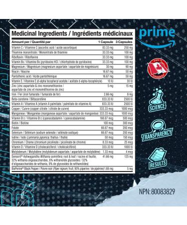 Blue Star Nutraceuticals VITALITY FOR MEN - Multivitamin & Mineral formula for Men who workout w/Ashwagandha and B-vitamins - Energy You ll Notice - 90 Veggie Capsules - Buy Online on GoSupps.com