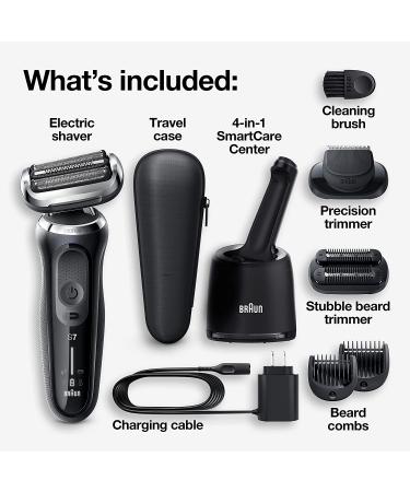 Braun Series 7 7085cc Electric Razor for Men | 360 Flex Head Shaver with Beard Trimmer | Wet & Dry | Rechargeable | SmartCare Center & Travel Case - Buy Online on GoSupps.com