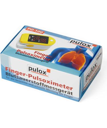Buy Puloximeter Pulox PO-100 Solo in Yellow - Accurate Oxygen Level Monitor for International Shipping - Buy Online on GoSupps.com