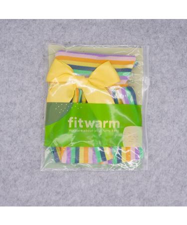 Fitwarm 100% Cotton Dog Dress | Colorful Rainbow Green | Medium Size - Buy Online on GoSupps.com