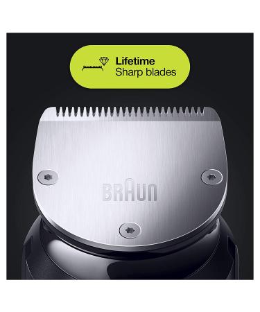Braun Hair Clippers for Men MGK7221 - 10-in-1 Body Grooming Kit with Beard, Ear, and Nose Trimmer - Black/Silver - Buy Online on GoSupps.com