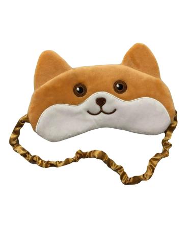 TENGOKU Shiba Inu Kawaii Sleeping Mask Comfy Blocks Lights for Better Sleep (Shiba 1)