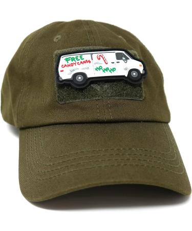 Free Candy Canes Van PVC Rubber Funny Christmas Tactical Hook and Loop Patch - Buy Online on GoSupps.com