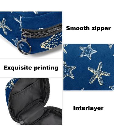 Starfish Print Sanitary Napkin Storage Bag - Portable Menstrual Period Pouch - Buy Online on GoSupps.com