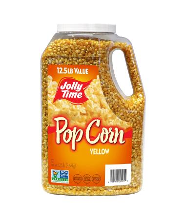 JOLLY TIME Pop Corn 12.5 lb. Jug, Gourmet Yellow Popcorn Kernels for Popcorn Machine or Popper Yellow Popcorn 12.5 Pound (Pack of 1)