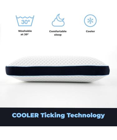 Buy Davina Cooler Extreme Visco Pillow - Ergonomic Cooling Neck Pillow for Ultimate Comfort - Buy Online on GoSupps.com