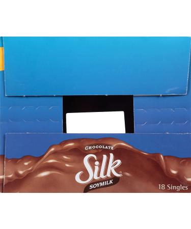 Chocolate Silk Shelf-Stable Soy Milk Singles - 8 Fl oz (Pack of 18) | Dairy-Free, Vegan, Non-GMO Project Verified - Buy Online on GoSupps.com