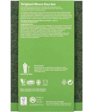 BULLDOG Skincare Shave Duo Set - Green Bulldog Shave Kit - Buy Online on GoSupps.com