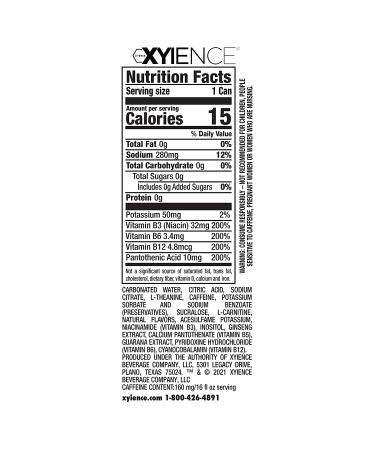 XYIENCE Energy Drink Frost Berry Blast 16oz (Pack of 12) - Sugar Free, Zero Calories, Natural Flavors, Vitamin Fortified - Buy Online on GoSupps.com