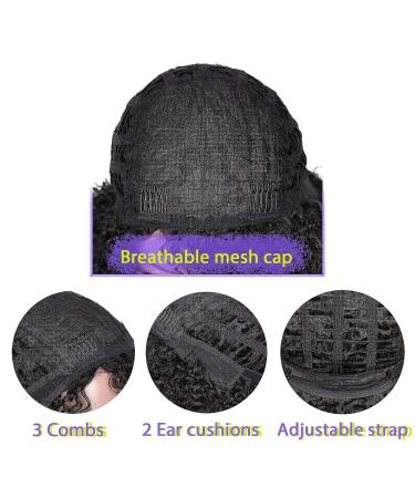 Lady Miranda Afro Short Kinky Synthetic Curly Wigs for Black Women - Natural and Stylish - Buy Online on GoSupps.com