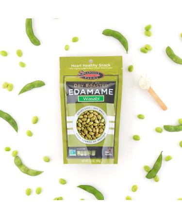 Seapoint Farms Dry Roasted Edamame Wasabi Pouches 3.5 oz 3 pk - Buy Online on GoSupps.com