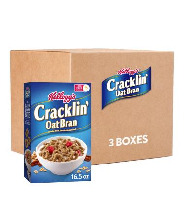 Kellogg's Cracklin' Oat Bran Lot de 3 bo tes de c r ales pour petit-d jeuner