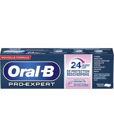 Oral-B Pro-Expert Professional Protection Toothpaste Sensitive Teeth Protects Against Plaque and Actively Strengthens by Remineralizing Enamel Sweet Mint Flavor Pack of 12 X 75 ml - Buy Online on GoSupps.com