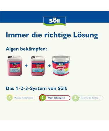 S ll 80536 Algosol 10L - Highly Effective Pond Care for Algae Control | Prevent Floating & Blue Algae in Ponds (Up to 200 000L) - Buy Online on GoSupps.com