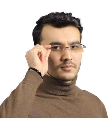 LUFF HD Anti-Blue Frameless Reading Glasses - 1.5x Diamond Cut Edge | Shop Internationally - Buy Online on GoSupps.com