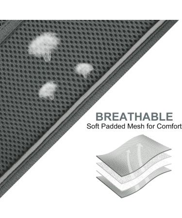 Joyal Dog Harness | Reflective Soft Padded Dog Harness for Small & Medium Dogs | Air-Mesh Breathable Design | Gray (M: 42-47cm) - Buy Online on GoSupps.com