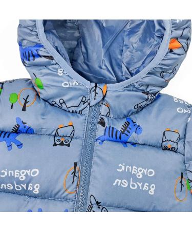 Boys Hooded Lightweight Windproof Puffer Coat 12-18 Months | Fashionable Waterproof Winter Outfit for Babies - Buy Online on GoSupps.com