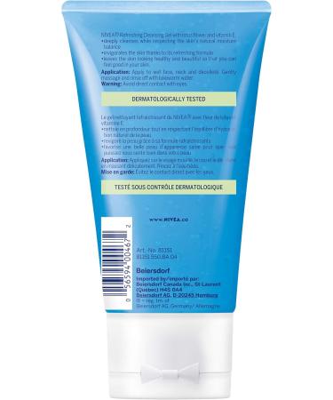 NIVEA Refreshing Facial Cleansing Gel For Normal Skin 150mL 150 ml (Pack of 1) Combination Skin - Buy Online on GoSupps.com
