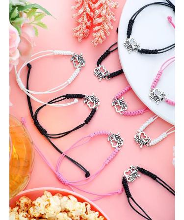 Rtteri 24 Piece Cheerleader Charm Bracelet - Adjustable Girls Cheerleading Jewelry Set for Cheer Team - Bulk Cheerleader Gifts and Accessories - Buy Online on GoSupps.com