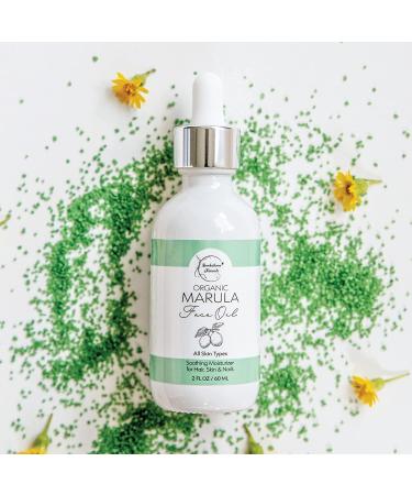 Organic Marula Oil for Face - Luxury Facial Oil for Women | Moisturizer for Skin, Hair & Nails - 2oz by Brookethorne Naturals - Buy Online on GoSupps.com