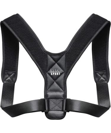Nicole Miller Back Posture Corrector for Women & Men - Adjustable Clavicle & Shoulder Brace for Upper & Lower Back Support - Black - Buy Online on GoSupps.com