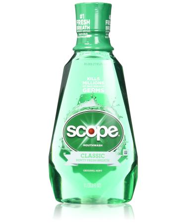 Scope Mouthwash Original Mint 33.8 Oz (2 Pack)