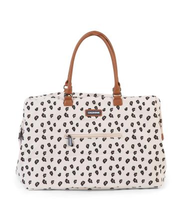 Childhome Mommy Bag | Large Capacity Travel & Changing Bag with Isotherm Pocket | Adjustable Shoulder Strap | Stylish Leopard Design - Buy Online on GoSupps.com