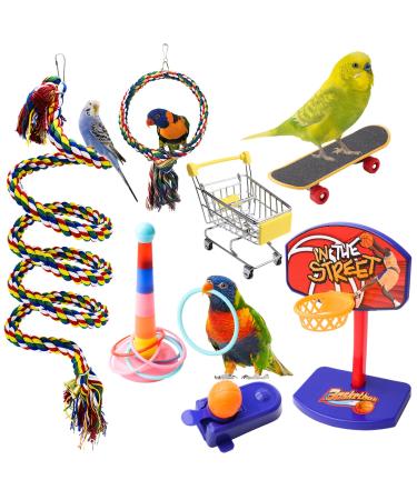 Aedcbaide Bird Parrots Toys with Parakeet Parrot Swing - (1 of 2 products will be sent randomly)