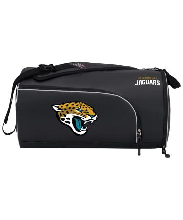 Officially Licensed NFL "Squadron" Duffel Bag, Black, 20" x 10.75" x 10.75" Jacksonville Jaguars - Buy Online on GoSupps.com