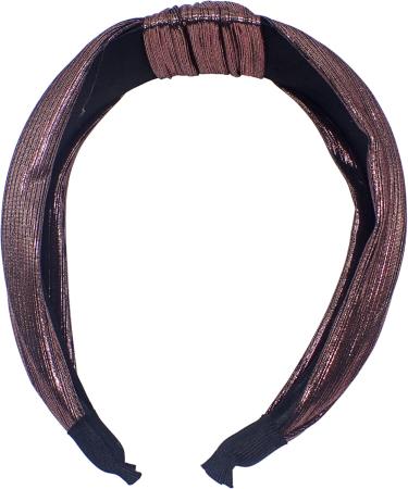 Topkids Accessories Metallic Knot Alice Bands Adult Women Hair Accessories for Women Hair Bands for Women Thick Headband Womens Headbands Head Bands Adult Women Wide Headbands (Rose) Rose Pink - Buy Online on GoSupps.com