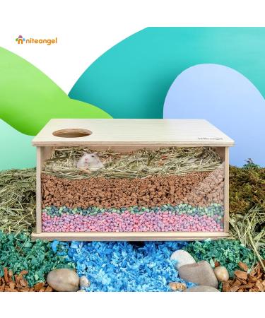 Nitangel Natural Coconut Hamster Litter | Eco-Friendly Pet Litter for Dwarf Hamsters Gerbils Mice & Small Animals - OAK Granula 8-10mm - Buy Online on GoSupps.com