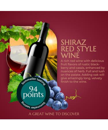 BestwineAmerica Miracle Grape Extraction Red Style Wine Making Kit 2L Wine Kit Makes 23L of Wine - Shiraz - Buy Online on GoSupps.com