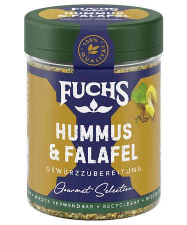 Fuchs Gourmet Selection Orient-Hummus & Falafel spice preparation North African spice mixture refillable spice mix ideal as a dip spice vegan 70 g - Buy Online on GoSupps.com