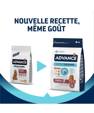 Advance Medium Senior - Croquettes for Senior Dogs (+7 years) of Medium Breed with Chicken - 3kg - Buy Online on GoSupps.com