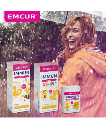 Emcur Immun Juice for Children - Vitamin C Propolis Echinacea & Thyme | Boost Immune System - 150ml Liquid - Buy Online on GoSupps.com