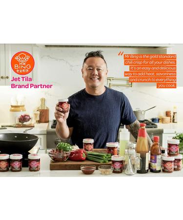Mr Bing Mild Chili Crisp | Flavorful & Crunchy Chili Oil | Made in USA | Gluten-Free & Vegan | Non-GMO | 7 oz - Buy Online on GoSupps.com
