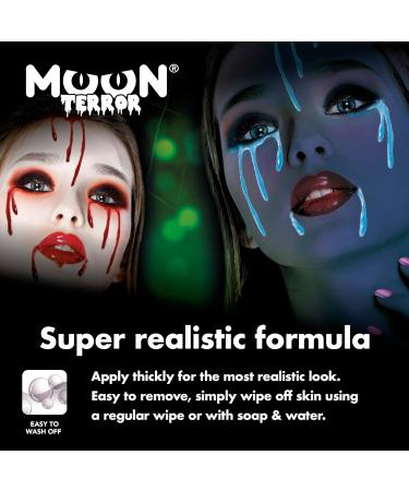 Buy Moon Terror UV Geisterblut - 10ml Ghost Blood for Halloween Vampire & Zombie Special Effects Makeup | SFX Applicator Included - Buy Online on GoSupps.com
