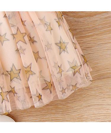 PatPat Baby Girl Long Sleeve Tutu Dress - 3-6 Months | Infant Tulle Flower Girl Princess Dress for Christmas Party & Birthdays - Apricot - Buy Online on GoSupps.com