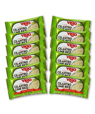 Vigo Cilantro Lime Rice - Fresh & Zesty, Low Fat 8oz (Pack of 12) - Buy Online on GoSupps.com